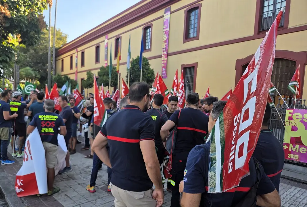 Concentración bomberos