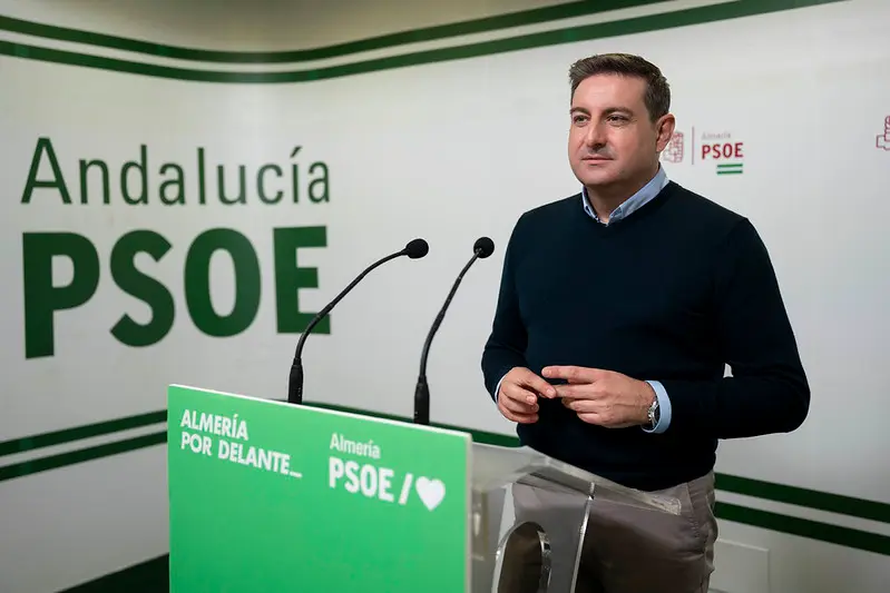 El secretario de Organización del PSOE de Almería, José Nicolás Ayala