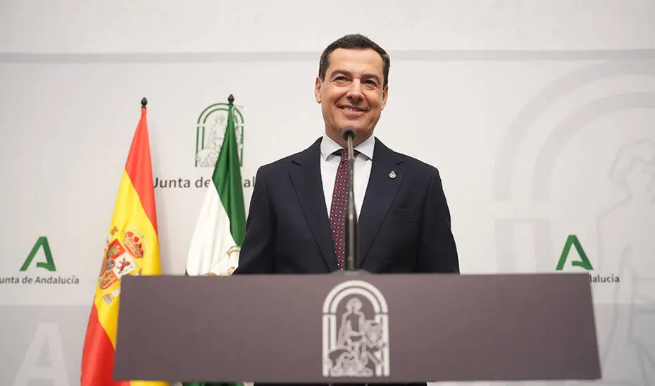 El presidente andaluz, Juanma Moreno
