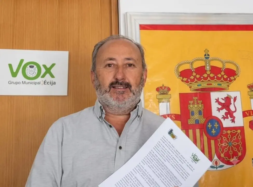 Imagen &Iacute;&ntilde;igo Osuna, Portavoz Vox en &Eacute;cija