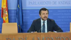 El portavoz del Grupo Popular en el Parlamento de Andalucía, Toni Martín