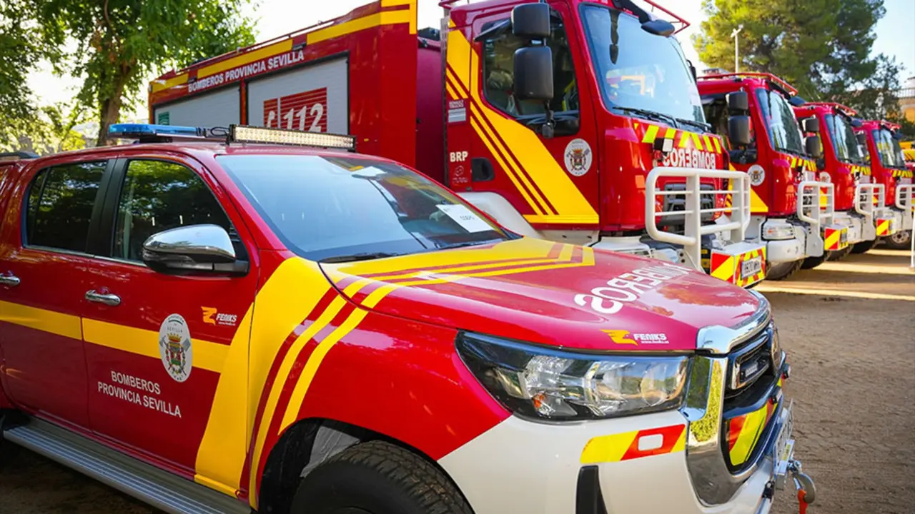 Veh&iacute;culos de los Bomberos de la Diputaci&oacute;n de Sevilla
