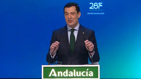 El presidente de la Junta de Andalucía, Juanma Moreno