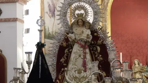 Virgen Rosario Lantejuela