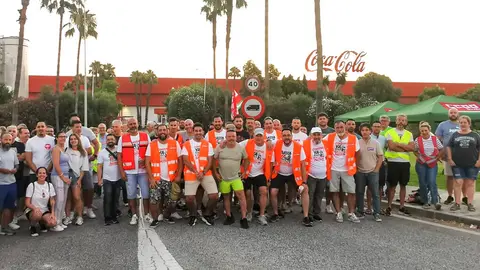 CCOO de Sevilla. Concentraci&oacute;n Coca Cola