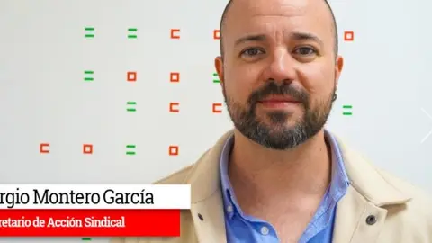El secretario de Acci&oacute;n Sindical de CCOO de Sevilla, Sergio Montero